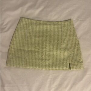 Zara Light Green Mini Skirt